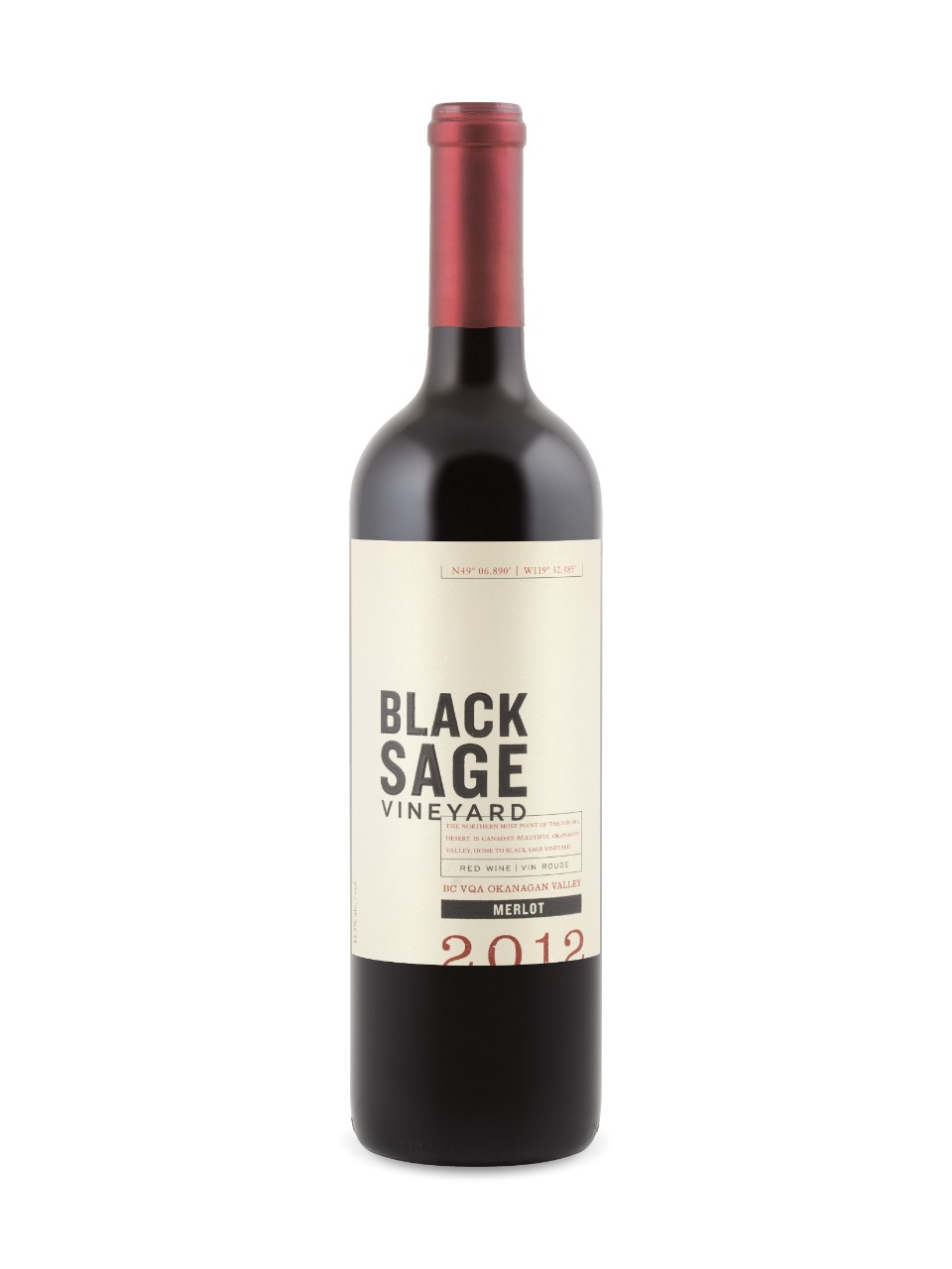 Black Sage Vineyard Merlot 2012