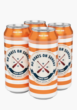 NO BOATS PEACH CIDER - 4P
