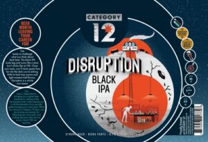 Category 12 Brewing - Disruption Black Ipa Tall Can 4x 473ml