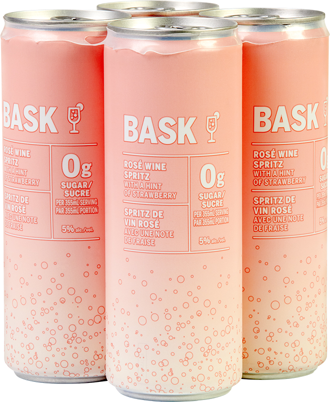 » Bask Crisp Rose Wine Spritz Can 4x 355ml