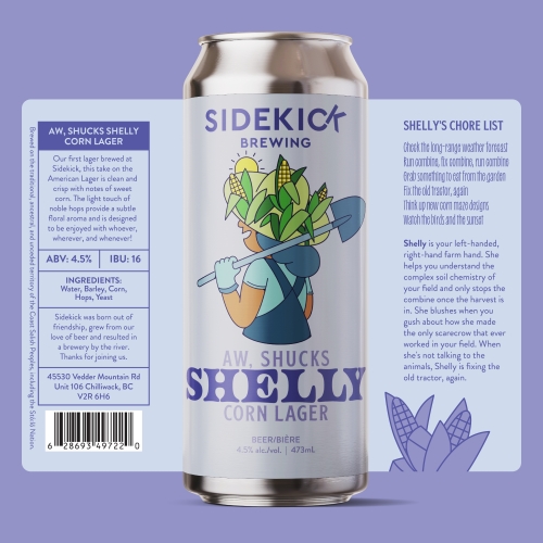 » SIDEKICK BREWING SHUCKS SHELLY 473M