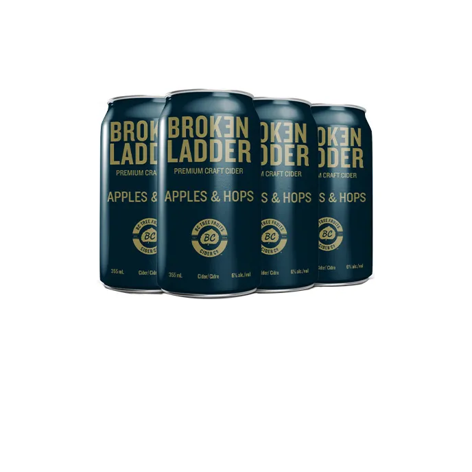 Bc Tree Fruits Cider - Broken Ladder Apples And Hops Can 6x 355ml