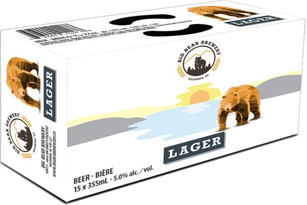 Big Bear Beer - Lager 15 Cans 15x 355ml